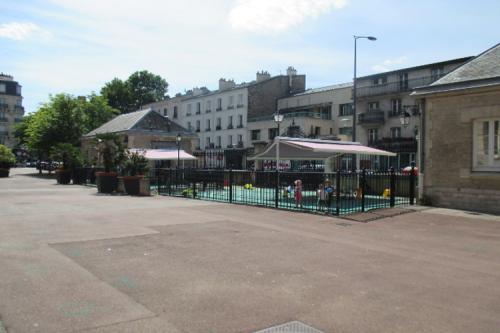 La crèche vue de l'esplanade